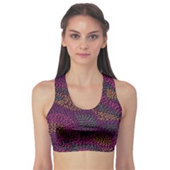 Colorful-abstract-seamless-pattern Sports Bra by Vaneshart