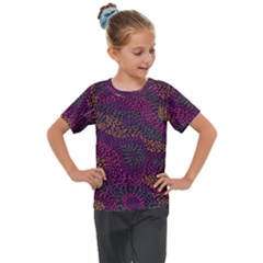 Colorful-abstract-seamless-pattern Kids  Mesh Piece Tee