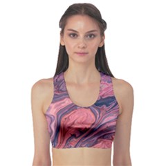 Abstract-colorful-painting-background-closeup Sports Bra