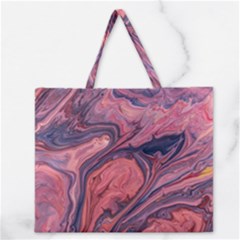 Abstract-colorful-painting-background-closeup Zipper Large Tote Bag