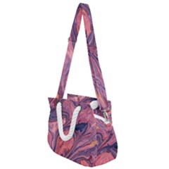 Abstract-colorful-painting-background-closeup Rope Handles Shoulder Strap Bag