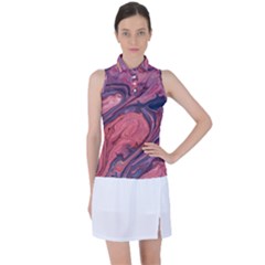 Abstract-colorful-painting-background-closeup Women s Sleeveless Polo Tee