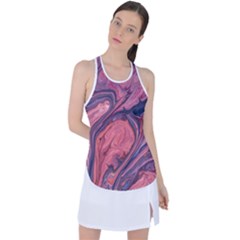 Abstract-colorful-painting-background-closeup Racer Back Mesh Tank Top