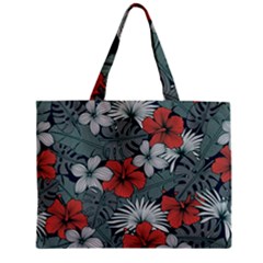 Seamless-floral-pattern-with-tropical-flowers Zipper Mini Tote Bag by Vaneshart