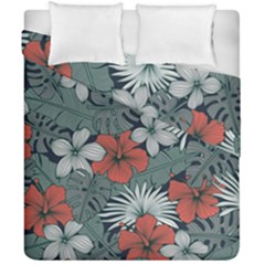 Seamless-floral-pattern-with-tropical-flowers Duvet Cover Double Side (california King Size)