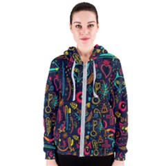 Sketch-graphic-illustration Women s Zipper Hoodie