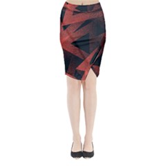 Stippled Seamless Pattern Abstract Midi Wrap Pencil Skirt by Vaneshart