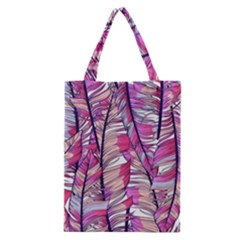 Beautiful-boho-seamless-pattern-with-pink-feathers Classic Tote Bag by Vaneshart