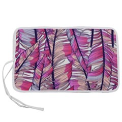 Beautiful-boho-seamless-pattern-with-pink-feathers Pen Storage Case (l)