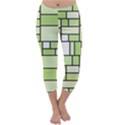 Green-geometric-digital-paper Capri Winter Leggings  View1