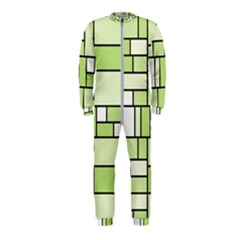 Green-geometric-digital-paper Onepiece Jumpsuit (kids)