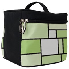 Green-geometric-digital-paper Make Up Travel Bag (big)