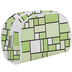 Green-geometric-digital-paper Makeup Case (large)