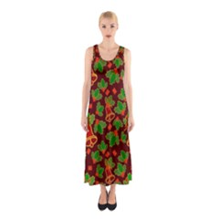 Illustration-christmas-default Sleeveless Maxi Dress