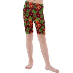 Illustration-christmas-default Kids  Mid Length Swim Shorts