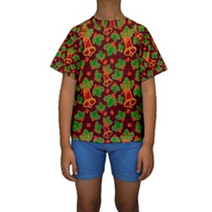 Illustration-christmas-default Kids  Short Sleeve Swimwear