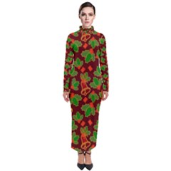 Illustration-christmas-default Turtleneck Maxi Dress