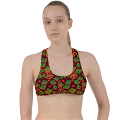 Illustration-christmas-default Criss Cross Racerback Sports Bra