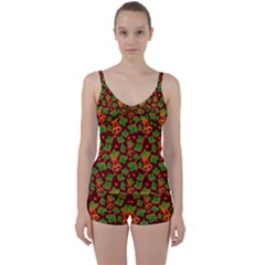 Illustration-christmas-default Tie Front Two Piece Tankini