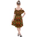 Illustration-christmas-default Kids  Cut Out Shoulders Chiffon Dress View2