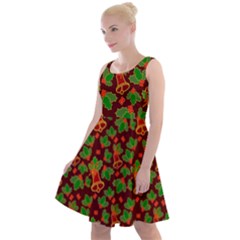 Illustration-christmas-default Knee Length Skater Dress