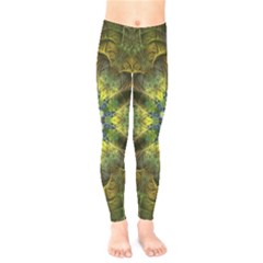 Fractal Fantasy Design Background Kids  Leggings by Vaneshart