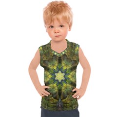 Fractal Fantasy Design Background Kids  Sport Tank Top