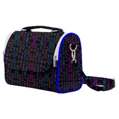 Neon Geometric Seamless Pattern Satchel Shoulder Bag