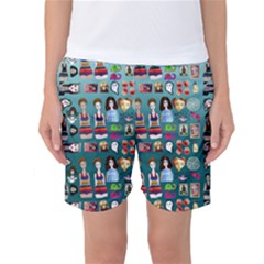 Kawaiicollagepattern2 Women s Basketball Shorts by snowwhitegirl