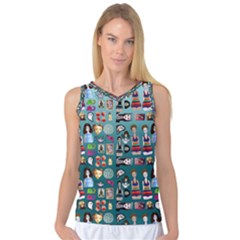 Kawaiicollagepattern2 Women s Basketball Tank Top by snowwhitegirl