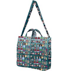 Kawaiicollagepattern2 Square Shoulder Tote Bag by snowwhitegirl