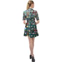 Kawaiicollagepattern2 Belted Shirt Dress View2