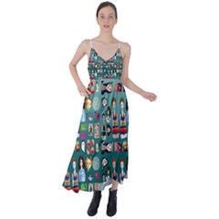 Kawaiicollagepattern2 Tie Back Maxi Dress