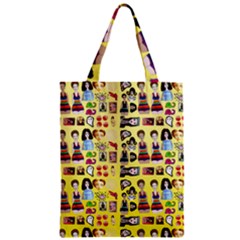 Kawaiicollagepattern3 Zipper Classic Tote Bag by snowwhitegirl