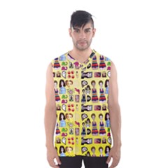 Kawaiicollagepattern3 Men s Basketball Tank Top by snowwhitegirl