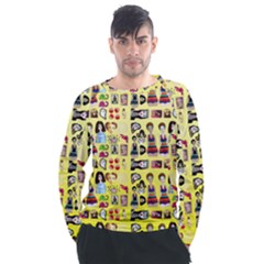 Kawaiicollagepattern3 Men s Long Sleeve Raglan Tee