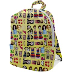 Kawaiicollagepattern3 Zip Up Backpack