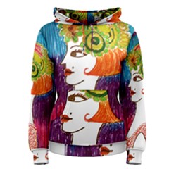 Art Deco Woman Women s Pullover Hoodie by snowwhitegirl