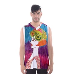 Art Deco Woman Men s Basketball Tank Top by snowwhitegirl