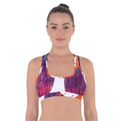 Art Deco Woman Cross Back Sports Bra