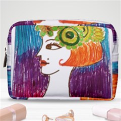 Art Deco Woman Make Up Pouch (medium) by snowwhitegirl