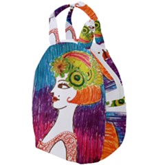 Art Deco Woman Travel Backpacks by snowwhitegirl