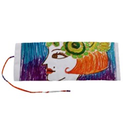 Art Deco Woman Roll Up Canvas Pencil Holder (s) by snowwhitegirl