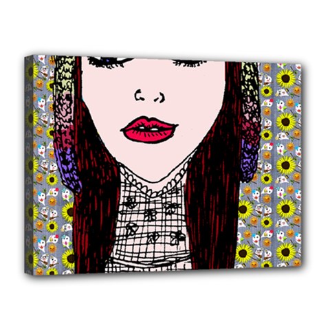 Chris Wall Canvas 16  X 12  (stretched) by snowwhitegirl