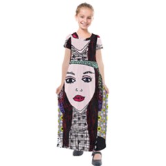 Chris Wall Kids  Short Sleeve Maxi Dress by snowwhitegirl