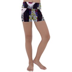 Chris Wall Kids  Lightweight Velour Yoga Shorts by snowwhitegirl