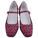 Goth Girl In Blue Dress Pink Pattern Women s Mary Jane Shoes View1