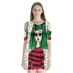 Freddy Girl Wall Shoulder Cutout Velvet One Piece