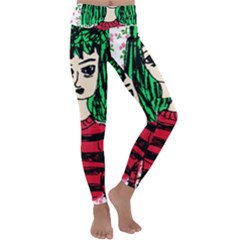 Freddy Girl Wall Kids  Lightweight Velour Classic Yoga Leggings by snowwhitegirl