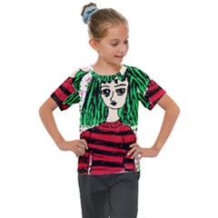 Freddy Girl Wall Kids  Mesh Piece Tee